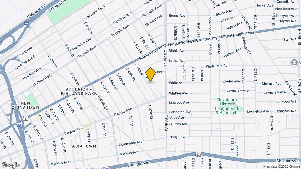 1599 E 49th St Mapa y Detalles de la Ubicación