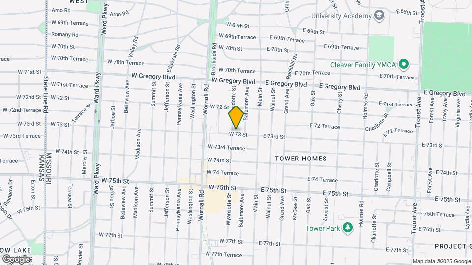 7247 Wyandotte St Map and Location Details