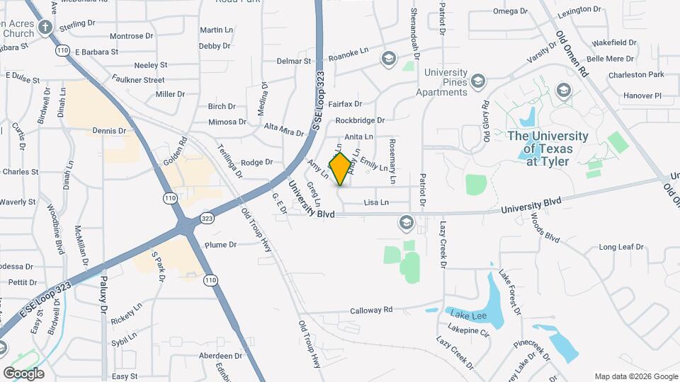 2725 Amy Ln Map and Location Details