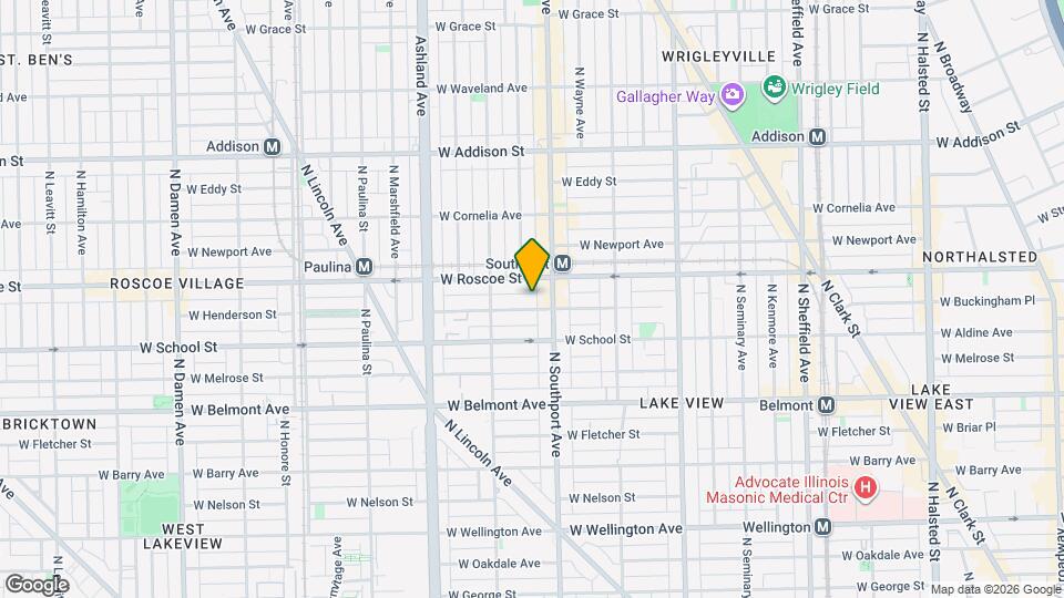 1416 W Henderson St, Unit 2F Map and Location Details
