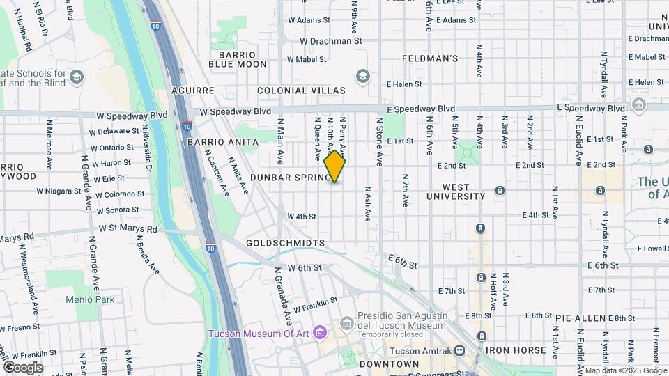 198 W University Blvd Map and Location Details
