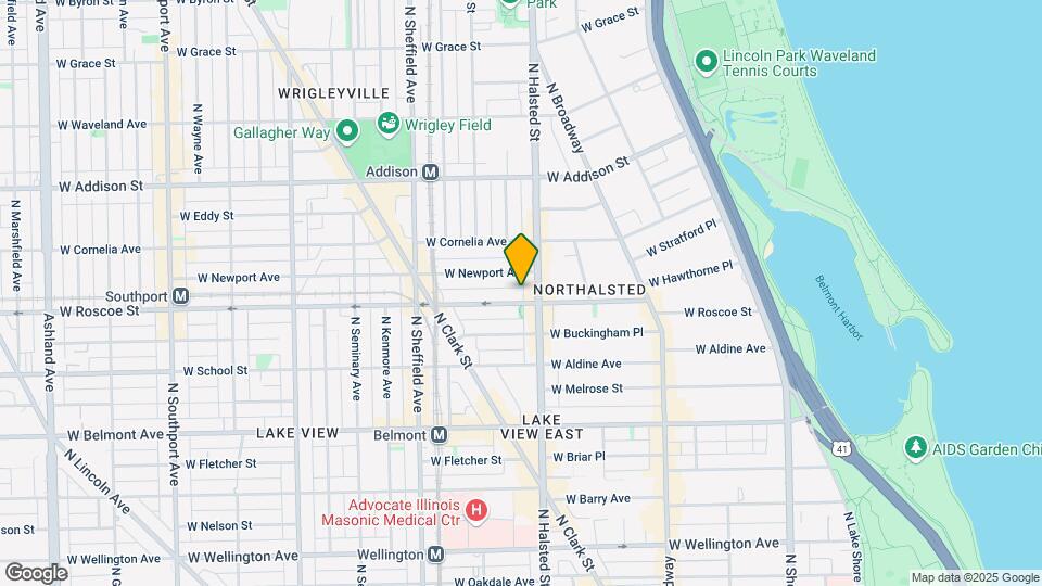 814 W Roscoe St Mapa y Detalles de la Ubicación