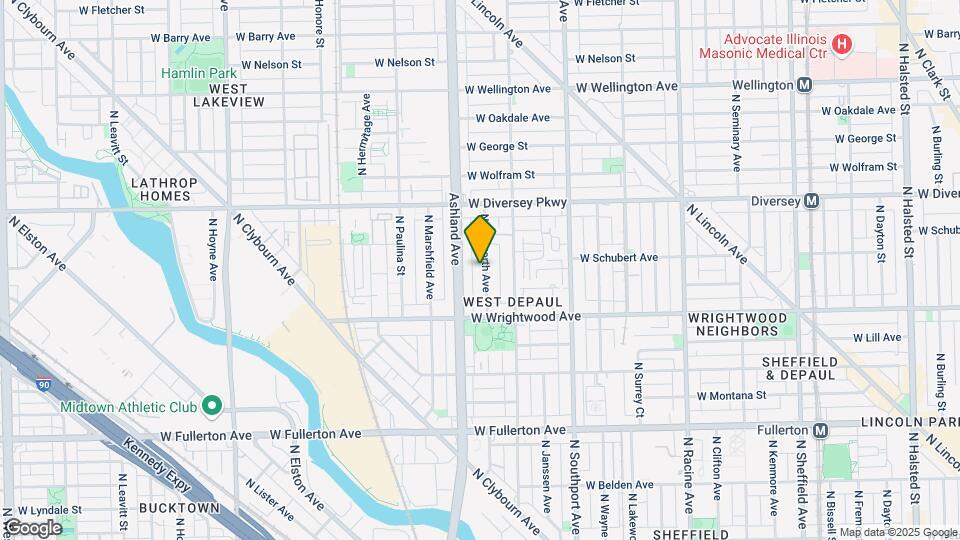 2650 N Bosworth Ave Map and Location Details