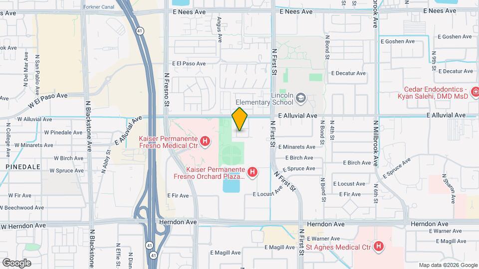 479 E Alluvial Ave Map and Location Details