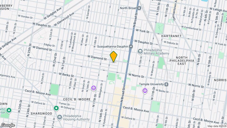 1531 Fontain St Map and Location Details