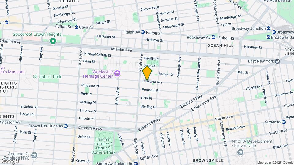 1416 Saint Marks Ave Mapa y Detalles de la Ubicación