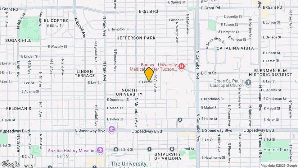 1416 E Lee St Map and Location Details