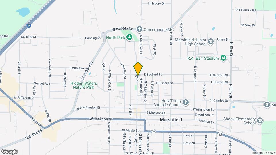 424 N Clay St Map and Location Details