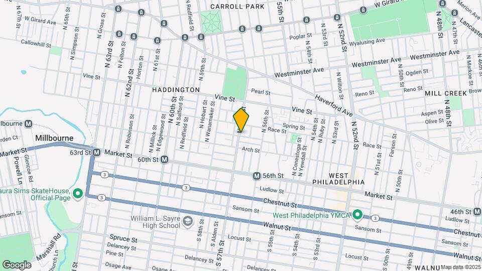 129 N 57th St Map and Location Details