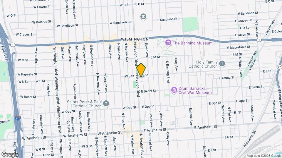 1152 N Avalon Blvd Map and Location Details