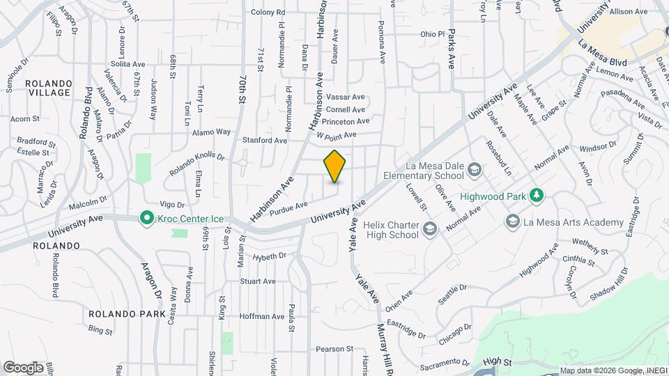 7320 Purdue Ave Map and Location Details