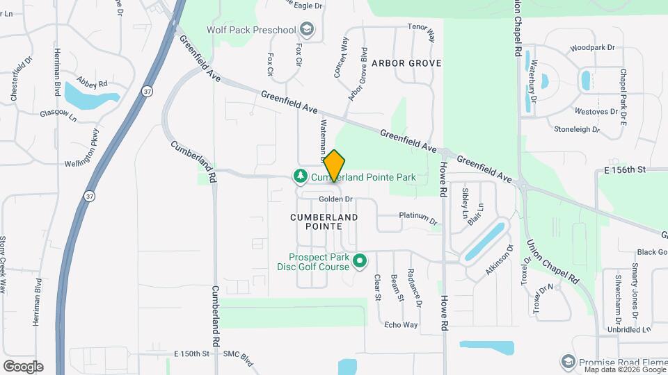 10155 Cumberland Pointe Blvd Mapa y Detalles de la Ubicación