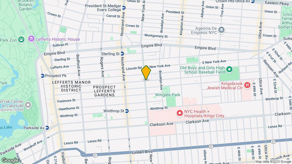 595 New York Ave Mapa y Detalles de la Ubicación