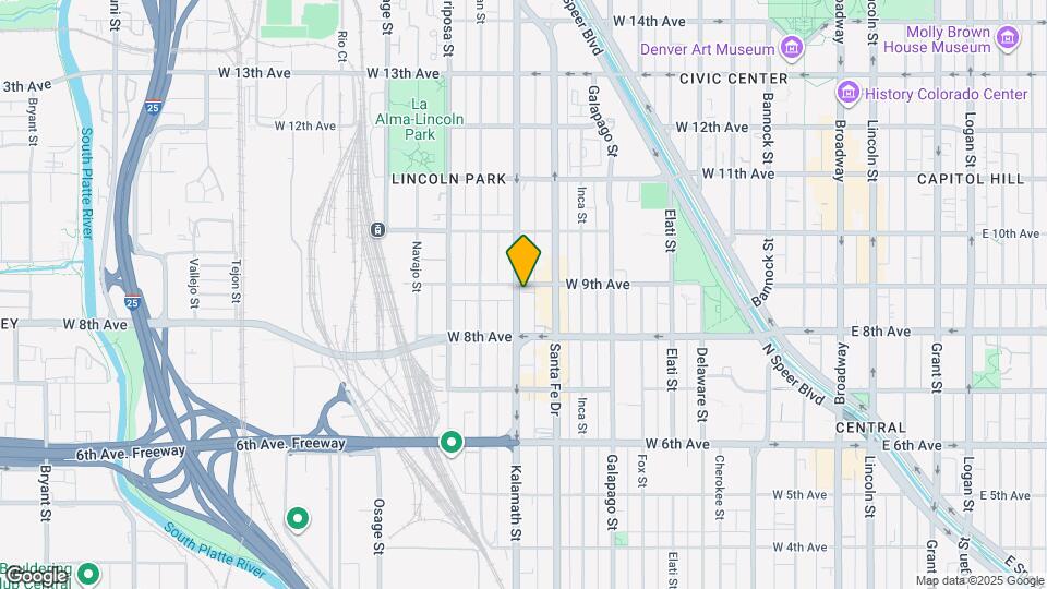 884 Kalamath St Map and Location Details