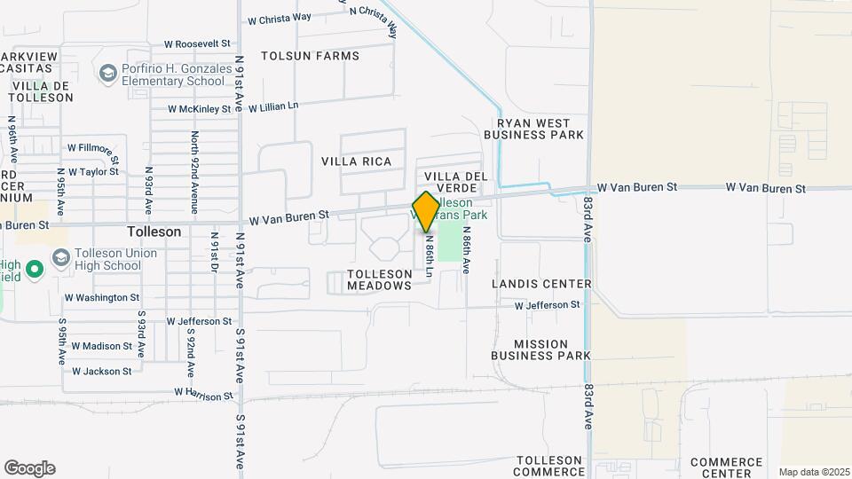 126 N 86th Ln Map and Location Details