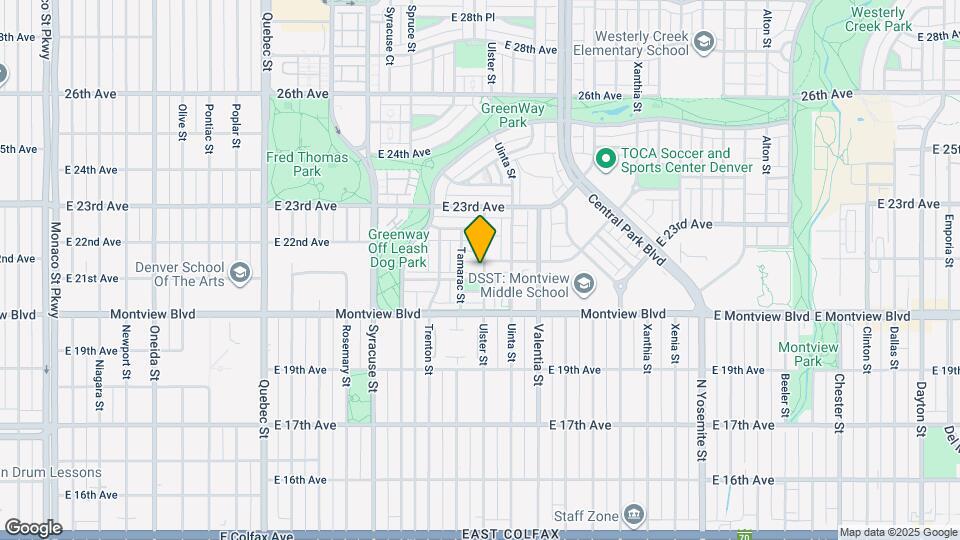 2161 Ulster St Map and Location Details