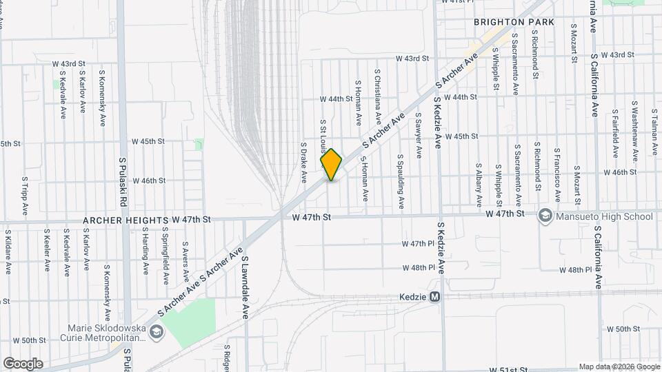 4613 S St Louis Ave Map and Location Details