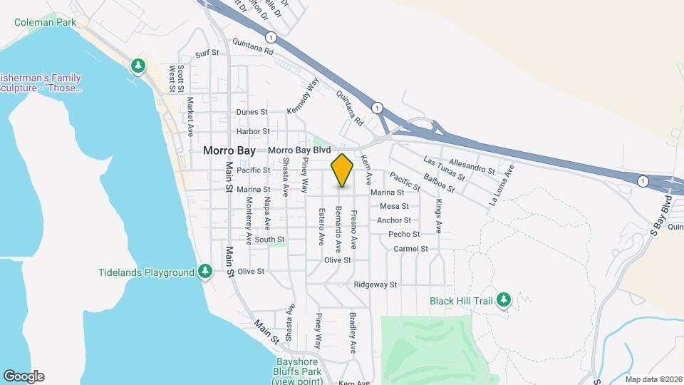 612 Bernardo Ave Map and Location Details