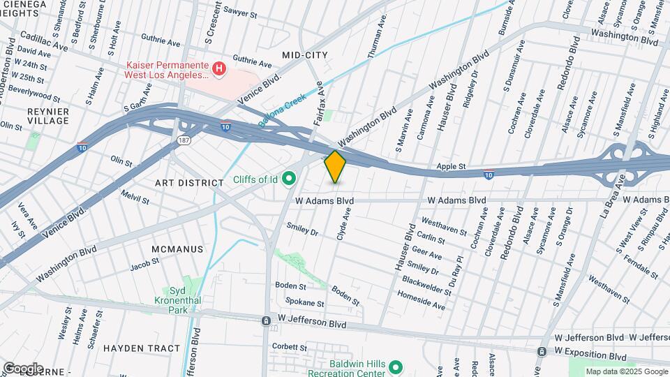 2553 Thurman Ave Map and Location Details