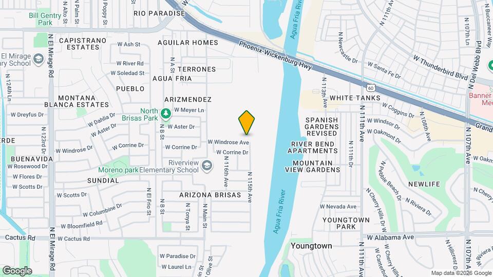 11506 W Windrose Dr Mapa y Detalles de la Ubicación