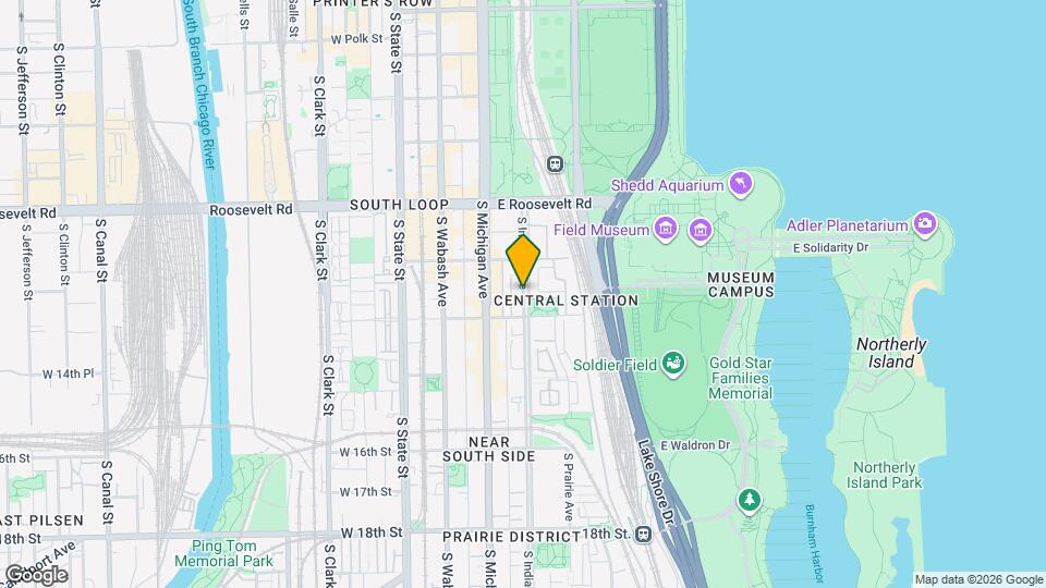 1235 S Indiana Ave Map and Location Details