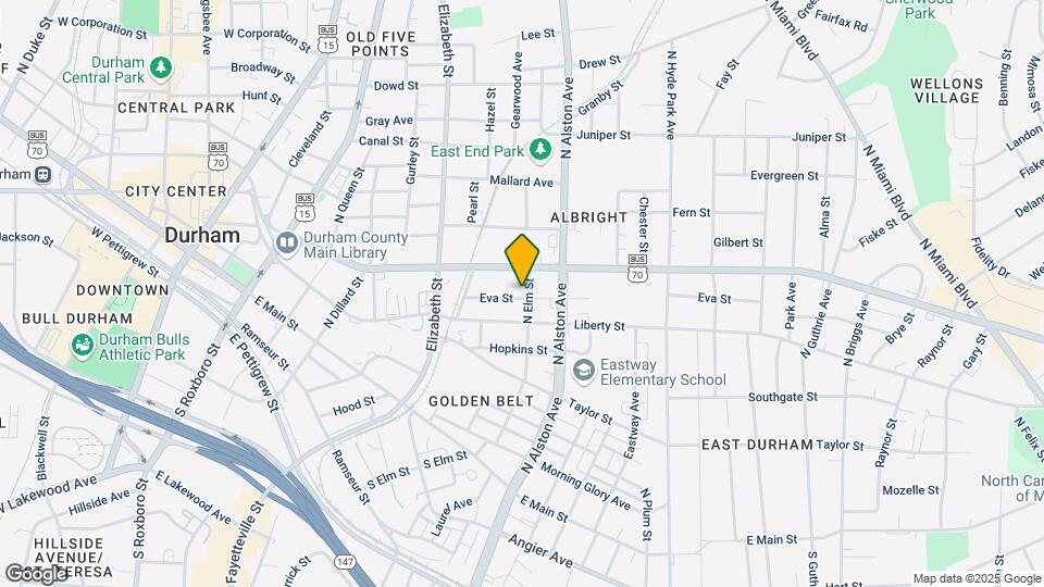 801 N Elm St Map and Location Details