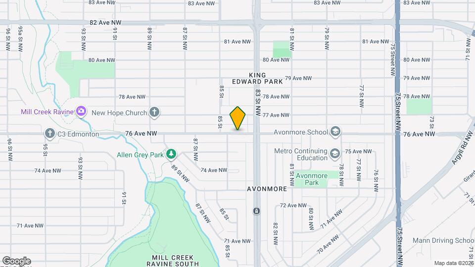 8332 76 Ave NW Map and Location Details