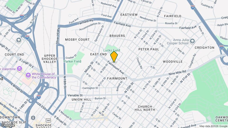 2016 Fairmount Ave Map and Location Details