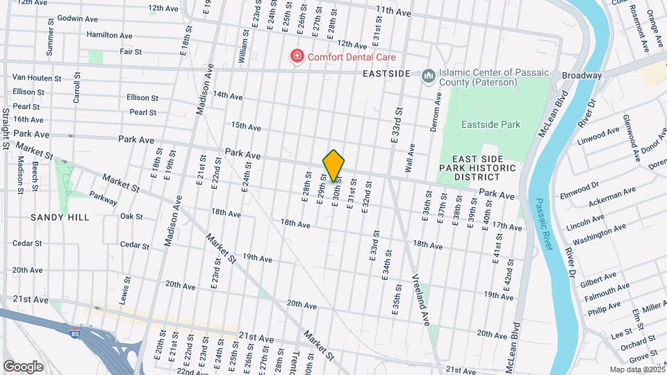 408 E 30th St Map and Location Details