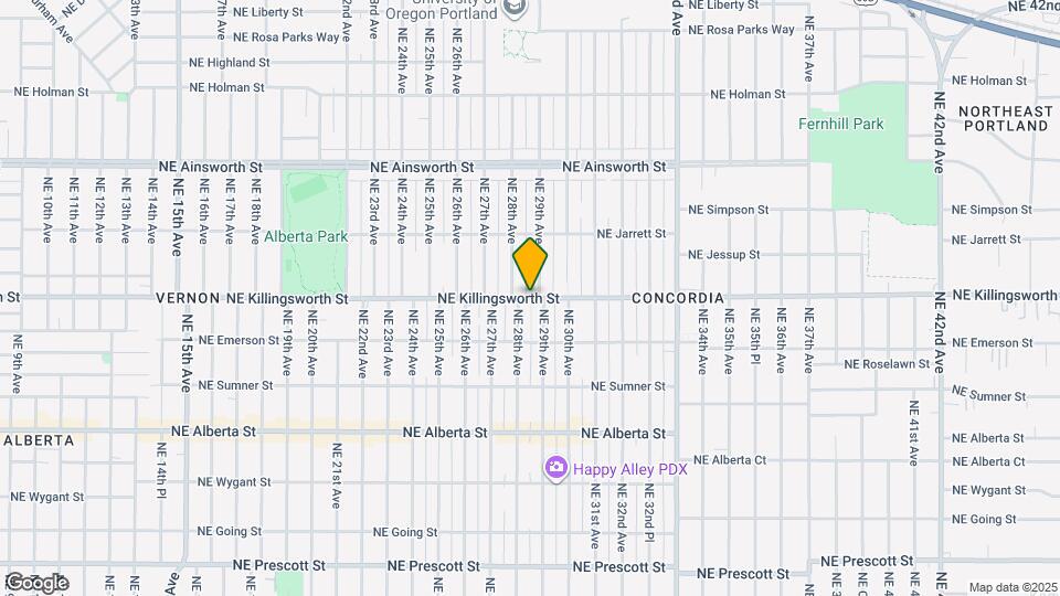2834 NE Killingsworth St, Unit B Map and Location Details
