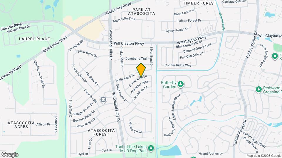 4214 Forest Rain Ln Map and Location Details