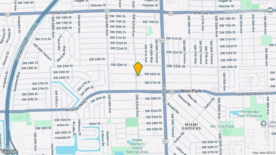 2611 SW 62nd Ave Map and Location Details