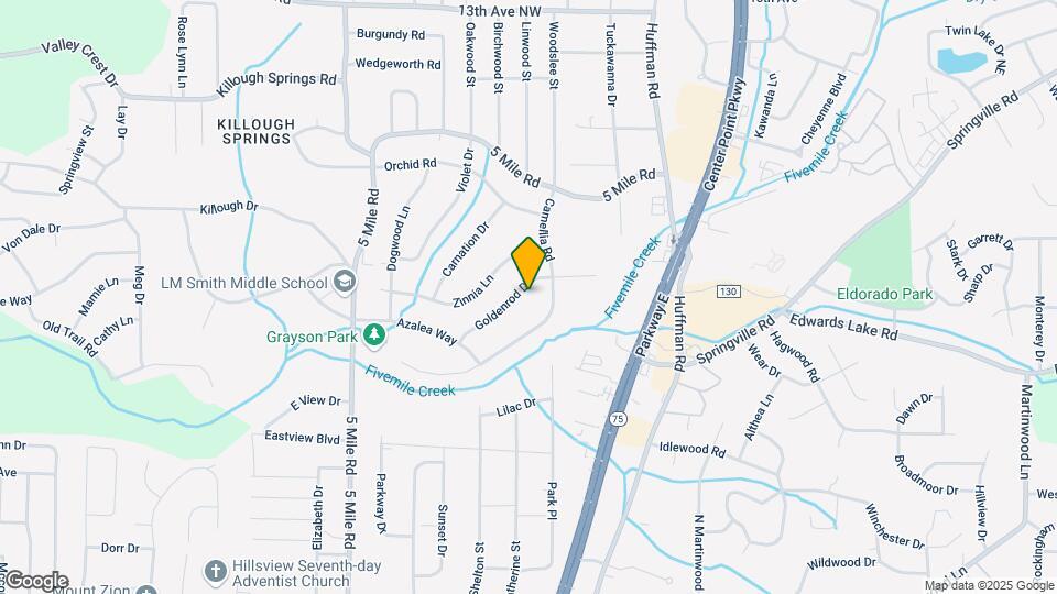 545 Goldenrod Dr Mapa y Detalles de la Ubicación
