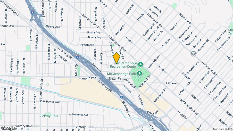 1622 Grismer Ave Map and Location Details