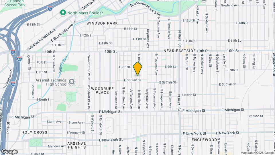 806 N Beville Ave Map and Location Details
