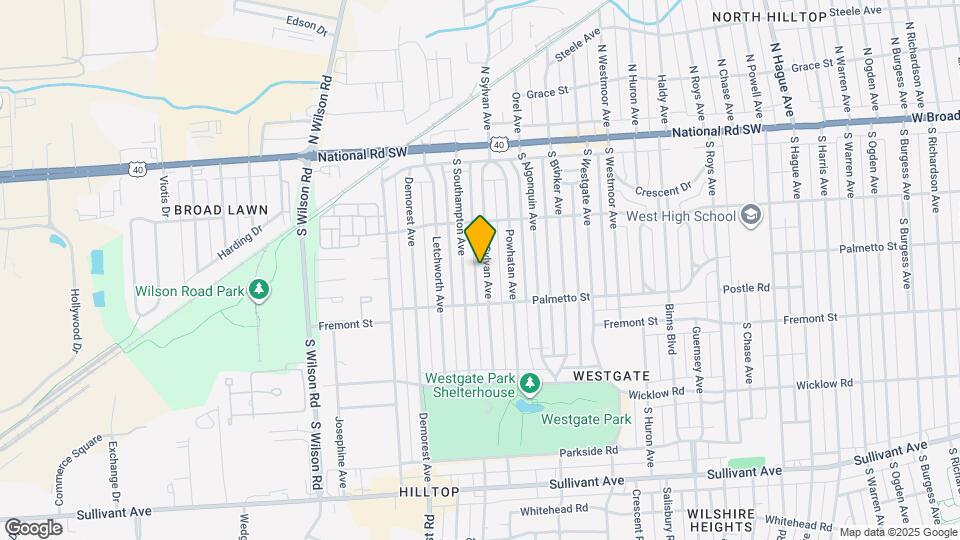 195 S Sylvan Ave Map and Location Details