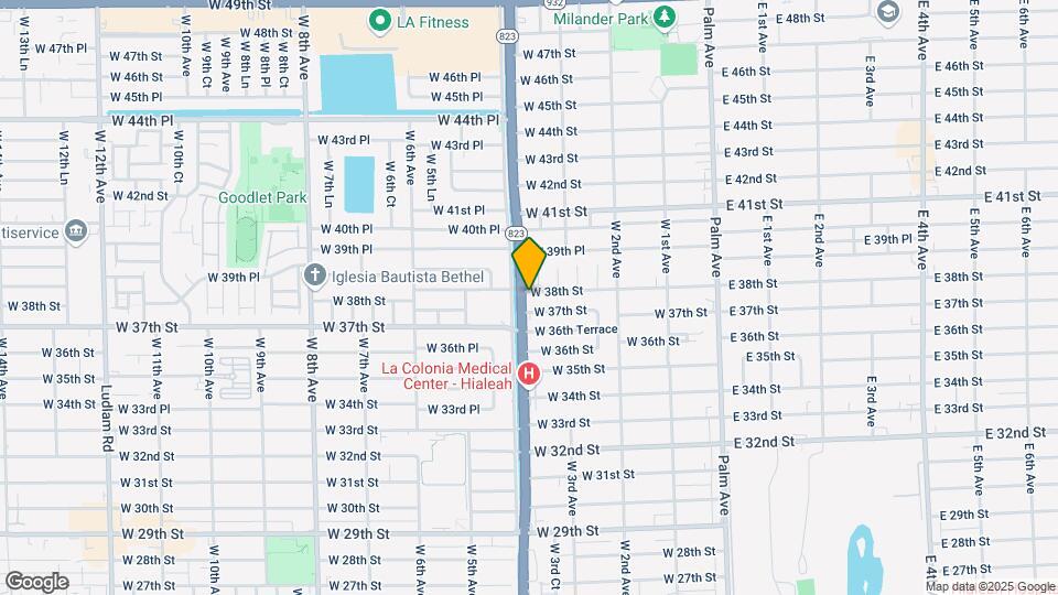 382 W 38th St Map and Location Details