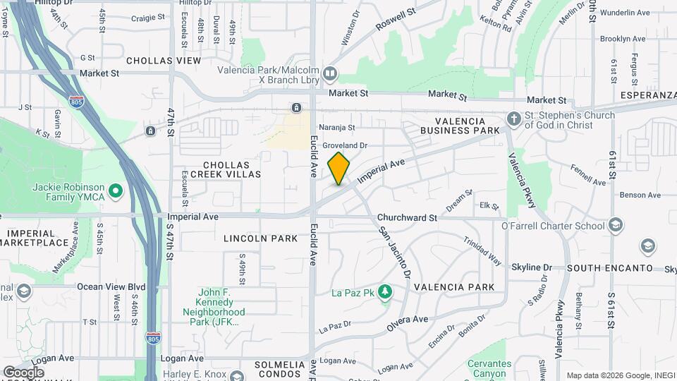 5164 Imperial Ave, Unit 5164 Imperial ave, san diego, ca, 92114 Map and Location Details