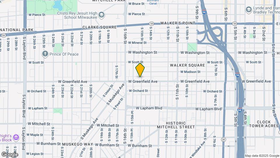 1502 W Greenfield Ave Map and Location Details
