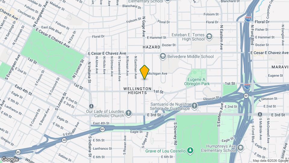 138 N Gage Ave Mapa y Detalles de la Ubicación