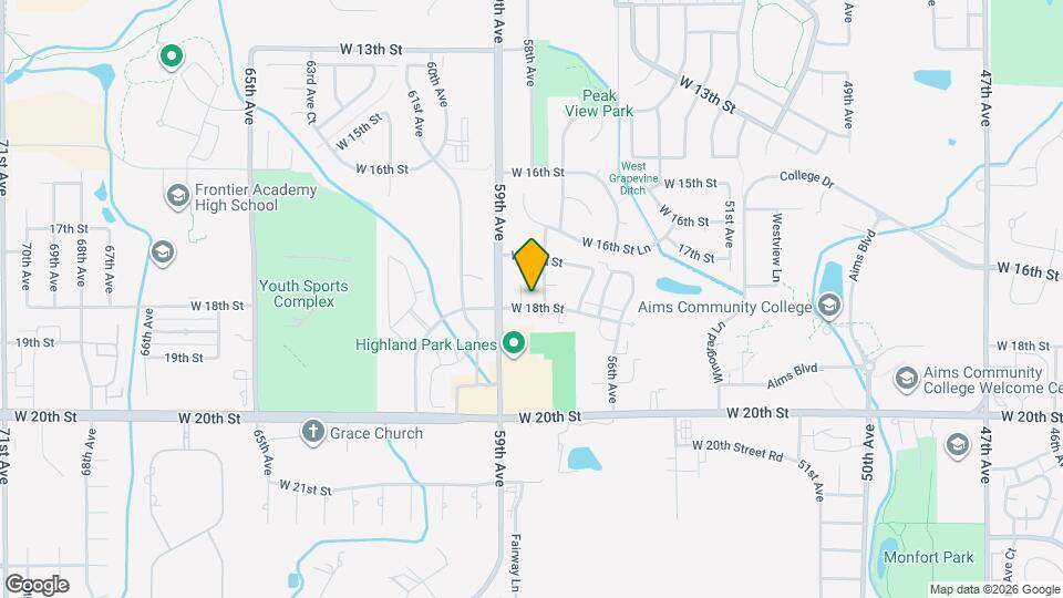 5809 W 18th St Map and Location Details