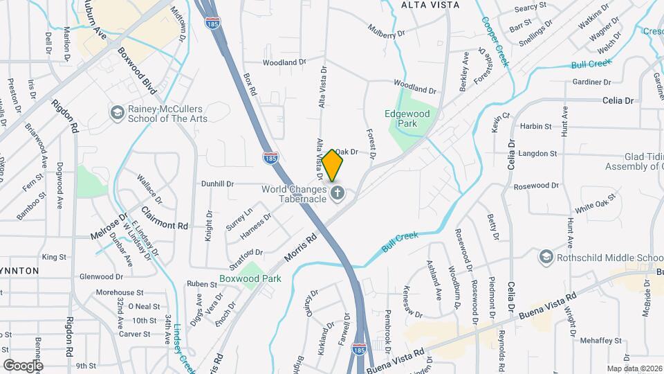 1240 Alta Vista Dr Map and Location Details