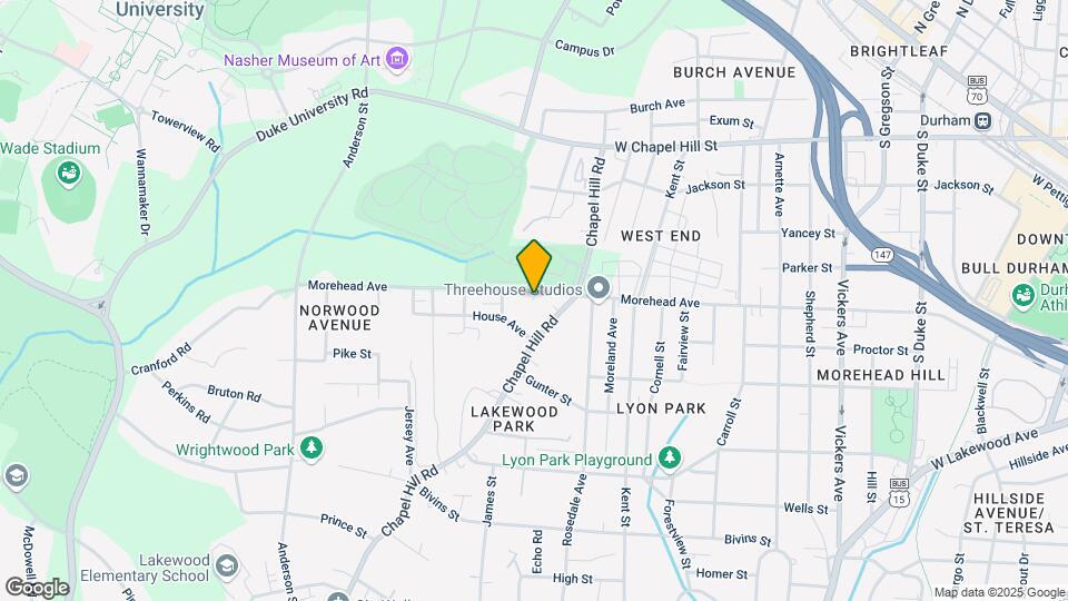 1733 Morehead Ave Map and Location Details