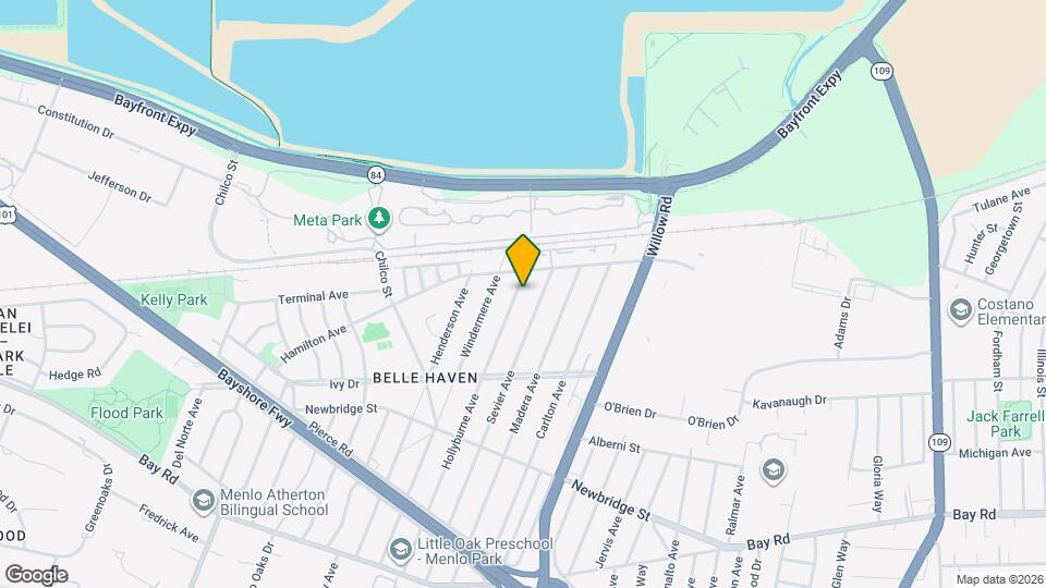 1370 Hollyburne Ave Map and Location Details