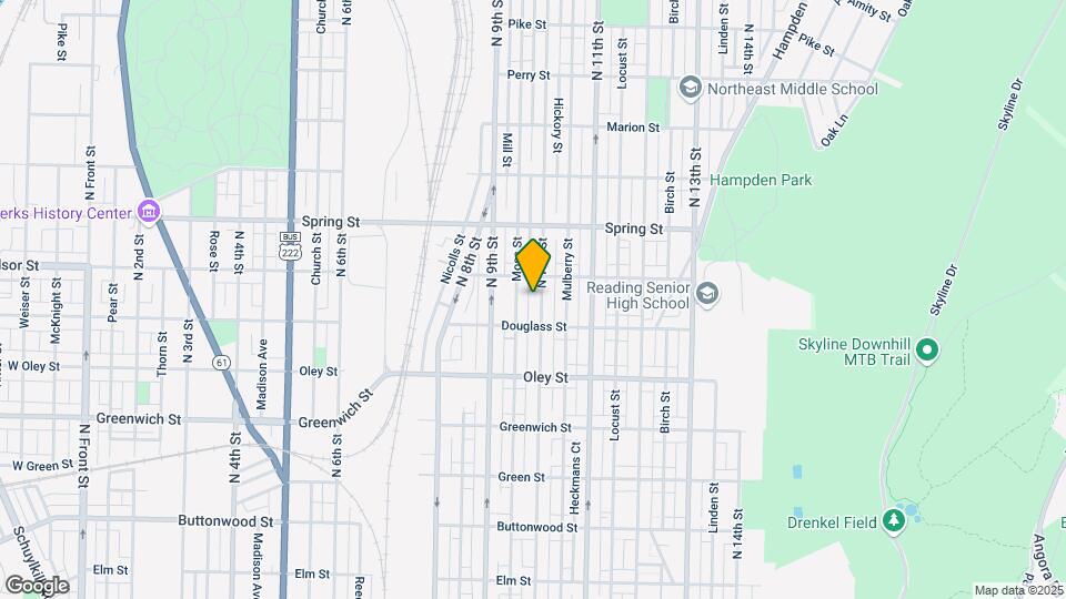 822 N 10th St Map and Location Details