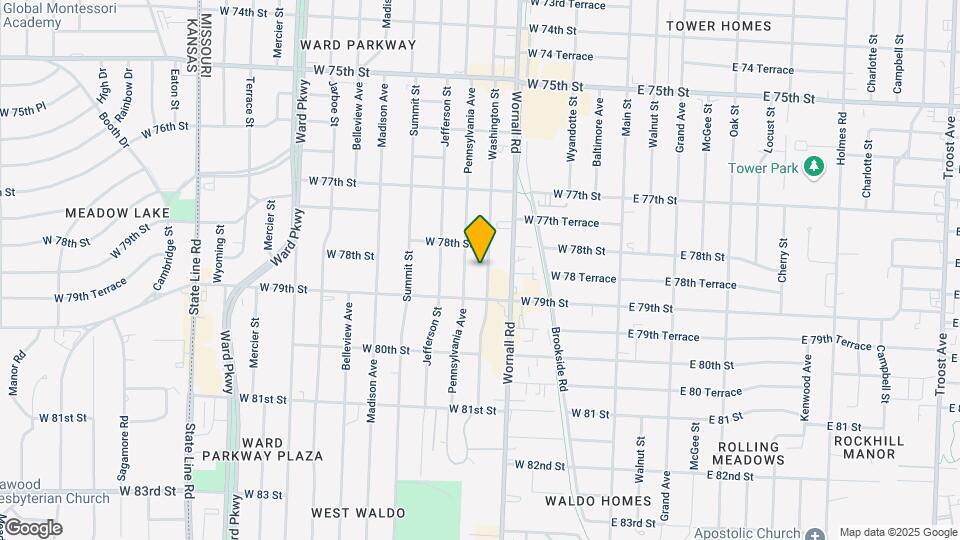 7820 Washington St Map and Location Details