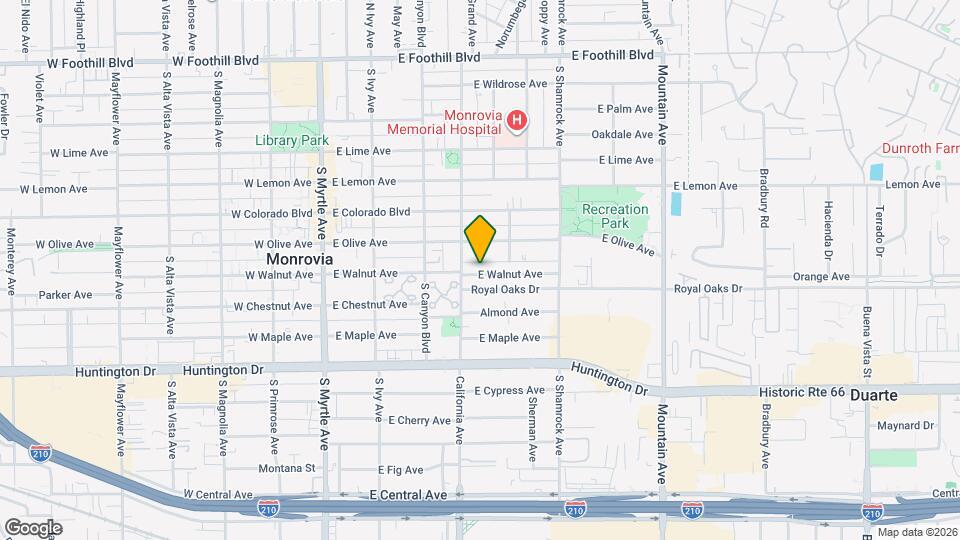 417 E Walnut Ave Map and Location Details