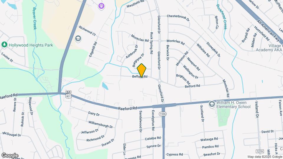 4727 Belford Rd Map and Location Details