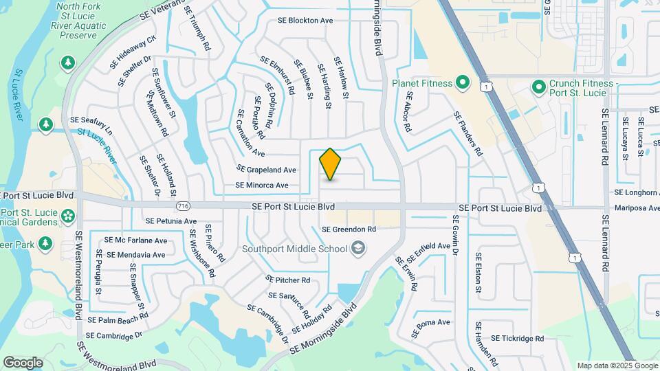 1621 SE Minorca Ave Mapa y Detalles de la Ubicación