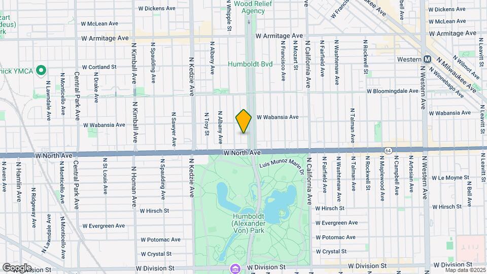 1626 N Humboldt Blvd Mapa y Detalles de la Ubicación